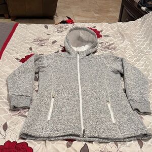 Freedom Trail By Kyodan - Sherpa Long Gray Coat 
Size Large